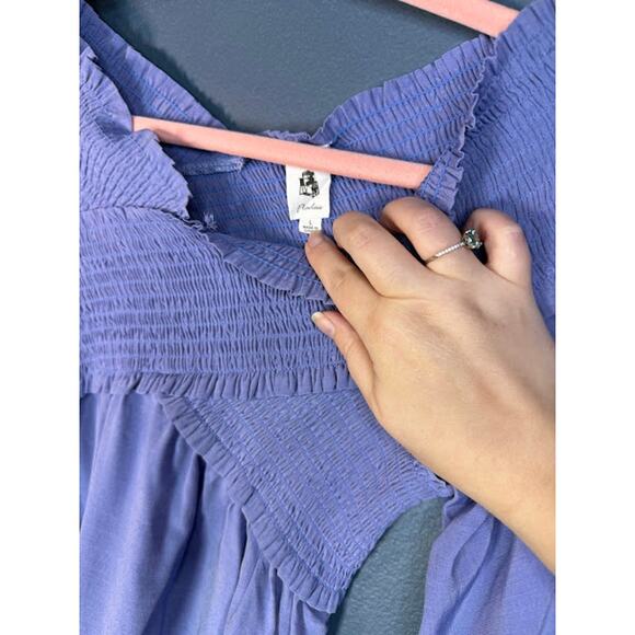 Flawless Top Women's Size Large Padme Cosplay Top Bell Sleeves Handkerchief hem - Picture 4 of 7